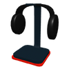 Singular Supercomputers-Neon Headphone Stand-red