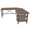 Desko-L Desk-brown