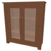 Super Safe Storage-Glass Cabinet-brown