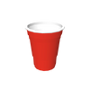 Duo-Plastic Cup-red