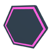 Illuminatineon-Hexagonal Light-pink