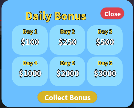 Daily Bonus Rocitizens Wiki Fandom - roblox daily money login