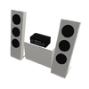 Volume Cubed-Stereo System-white