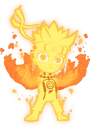 Naruto en Mode Chakra de Kyûbi