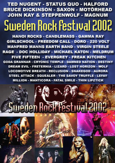 Sweden Rock 2002 | Rock & Metal wiki | Fandom