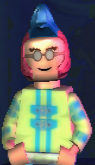 The Duke of Gravity as a Lego minifigure in Lego Rock Band.