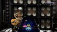 Miss Dee Campbell playing bass.