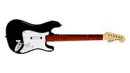 Fender Stratocaster Guitar controller with black and white paint finish