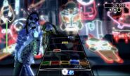 Sir Thomas and one of his bandmates in the PlayStation 2 version of Rock Band 1.