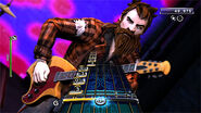 Moosejaw Boudreau playing guitar in Rock Band 3.