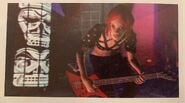 Fritzi with her Jackson Kelly Bass at the Stealth Theater in Seattle from Nintendo Power's review of Rock Band 2 on Wii.