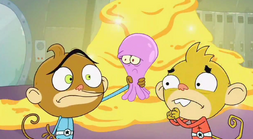 Rocket Monkeys Inky the Space Octopus with Gus and Wally