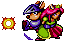 Axel Gear's kicking sprite from Rocket Knight Adventures