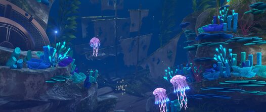 A view of the sunken SARPBC "Galleon" arena.