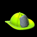 Fire helmet topper icon lime
