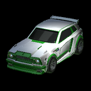 Fennec body icon forest green