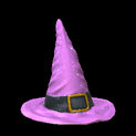 Witchs hat topper icon pink
