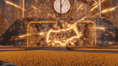 Batman goal explosion.