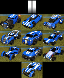 Merc (2nd row, center) with the Stripes decal.