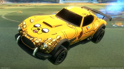In-game screenshot of the Mamba with the Jake the Dog decal