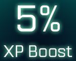 5% XP boost icon