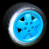 Jurassic Jeep Wrangler wheel icon - blue team