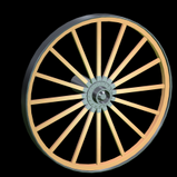 Buckboard wheel icon