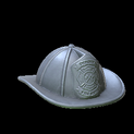 Fire helmet topper icon grey