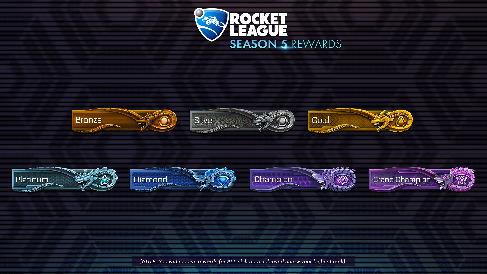 Rocket League Season 4 All Tournament Rewards 