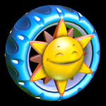 Happy Sunbeam wheel icon