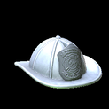 Fire helmet topper icon titanium white