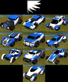 Merc (2nd row, center) with the Wings decal.
