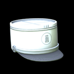 Drummer Hat topper icon titanium white