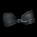 Little bow topper icon black