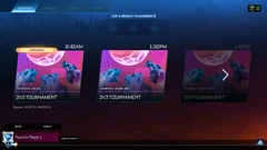 Tournaments queue screen
