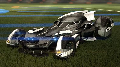 In-game preview of the Batmobile (2016).
