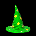 Wizard hat topper icon forest green