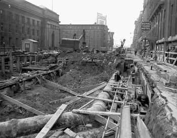 Front street excavation