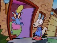 Rocko greeting Mrs. Wolfe (Driving Mrs. Wolfe)