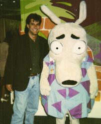 Joe Murray in Universal Studios in Florida 1992