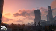 A nice sunset near Downtown Los Santos.