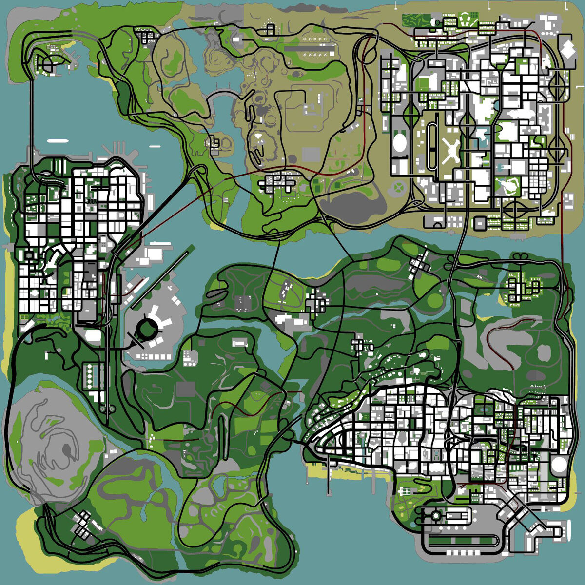 GTA V: Los Santos County Map - , The Video Games Wiki