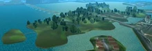 Leaf Links in GTA VC as viewed from the air.