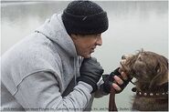 Rocky holding Punchy's chin.