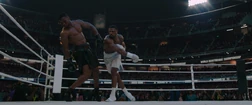Adonis Creed knocks out Damian Anderson with a final blow