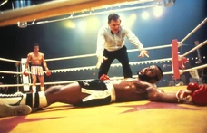 Rocky knocks out Clubber Lang and regains his world title.
