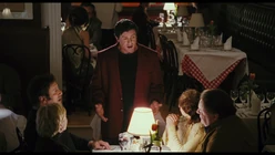 Rocky talking to his guest about his previous fights