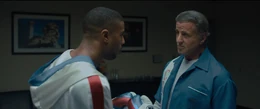 Rocky preparing Adonis for his fight against Danny Wheeler