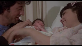 Rocky and Adrian meet their newborn son Robert