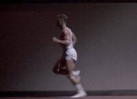 Ivan Drago training to fight Rocky.